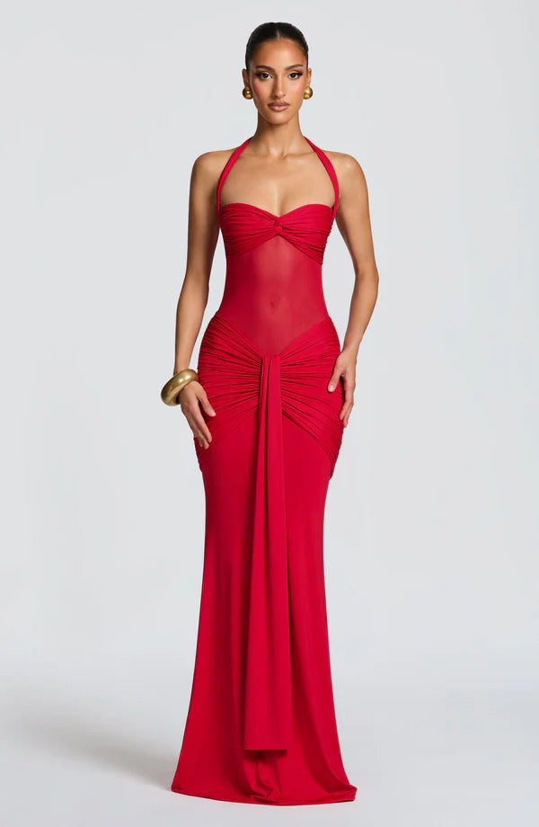 Ambre - Robe en polyester
