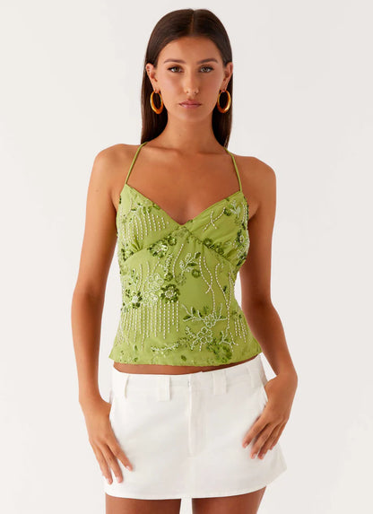 Lucie - T-shirt en satin/polyester