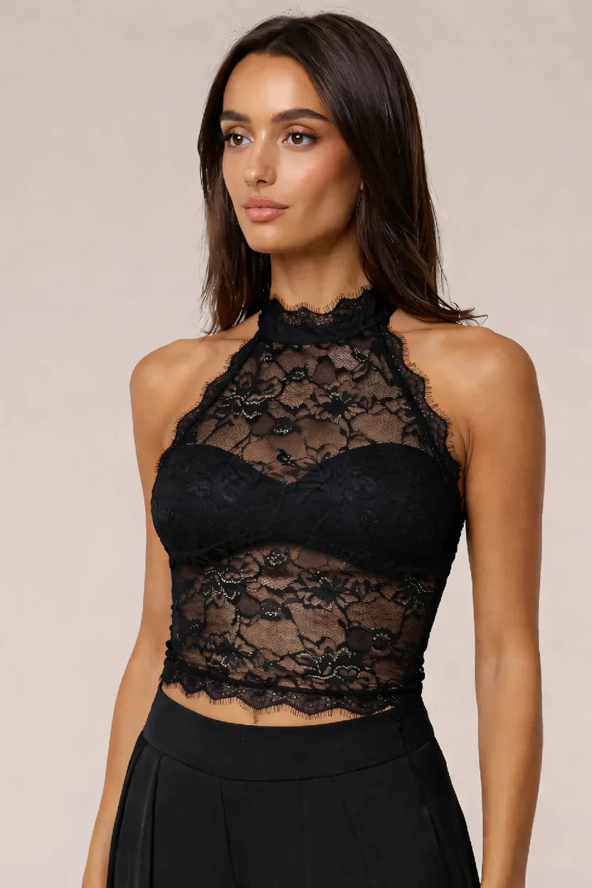 Inès - T-shirt en dentelle