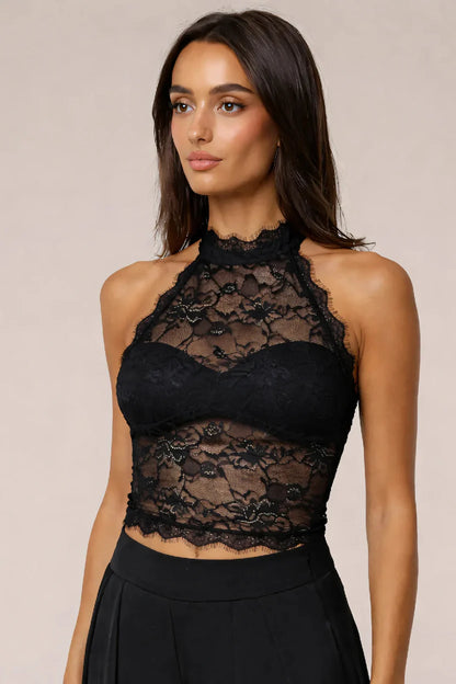 Inès - T-shirt en dentelle