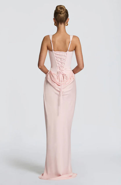 Leila - Robe en crêpe non extensible
