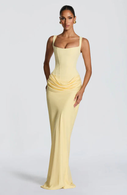 Leila - Robe en crêpe non extensible
