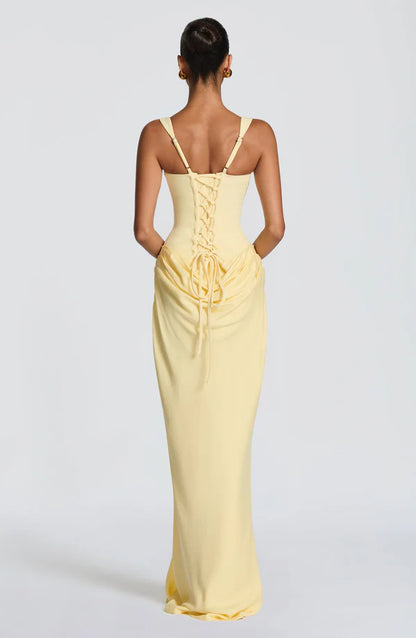 Leila - Robe en crêpe non extensible