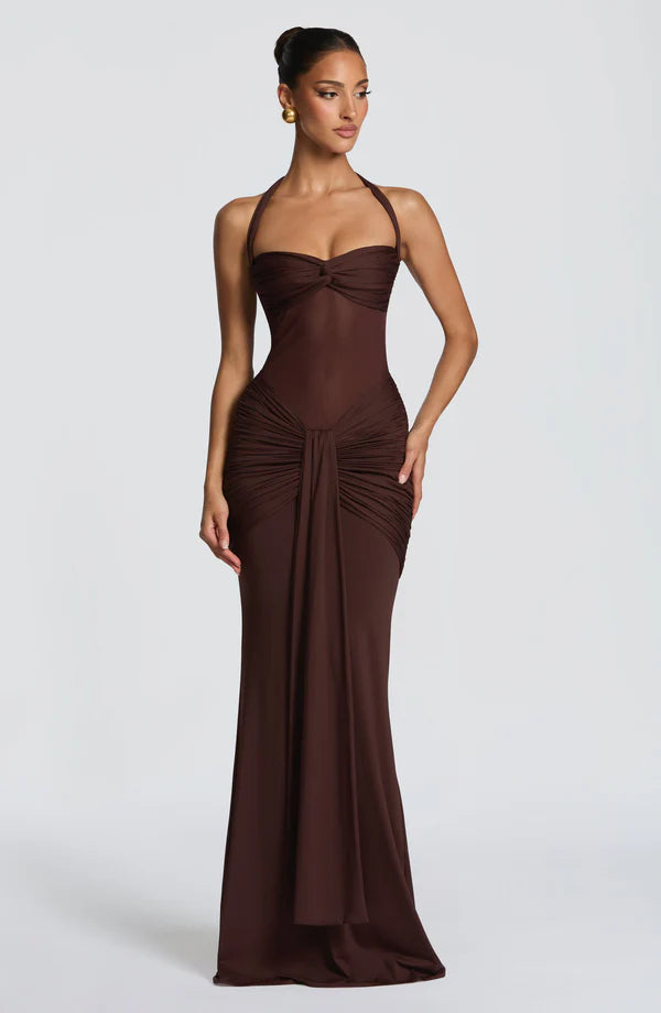 Ambre - Robe en polyester