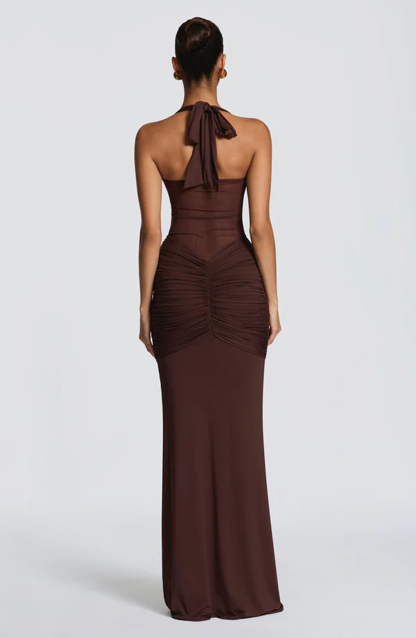 Ambre - Robe en polyester