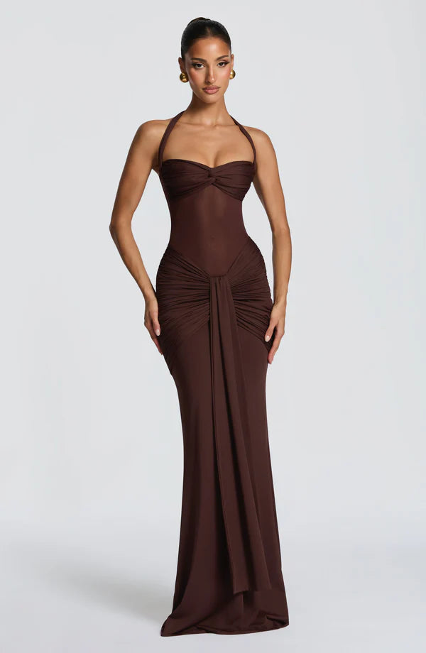 Ambre - Robe en polyester